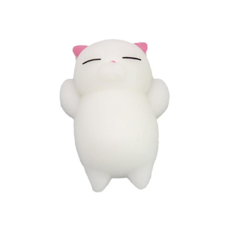 Japan Moe Small Animal Squeeze Toy: Soft Rubber Dumpling Peach