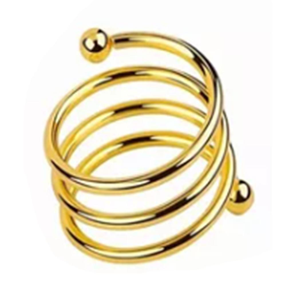 12 Stück Serviettenring Spirale Waschbar Dekorativ Metall Serviettenhalter Ring für Hochzeitsfeier Bankett
