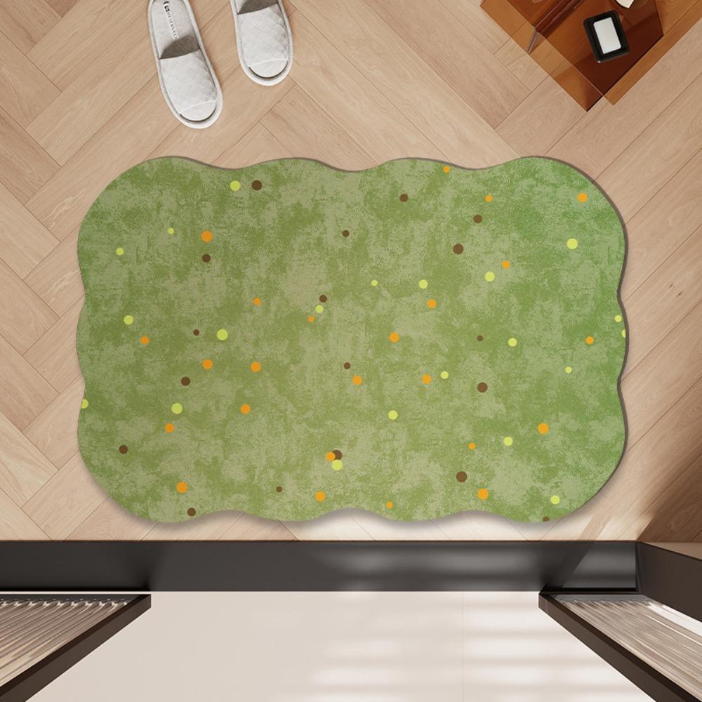 

Коврик для ванной комнаты с нерегулярным простым принтом, утолщенный, банные нескользящие ковры, коврик для пола у умывальника, ванны, сбоку, коврик для душа, придверный коврик, 3D-подушка из пены с памятью 400mm*600mm