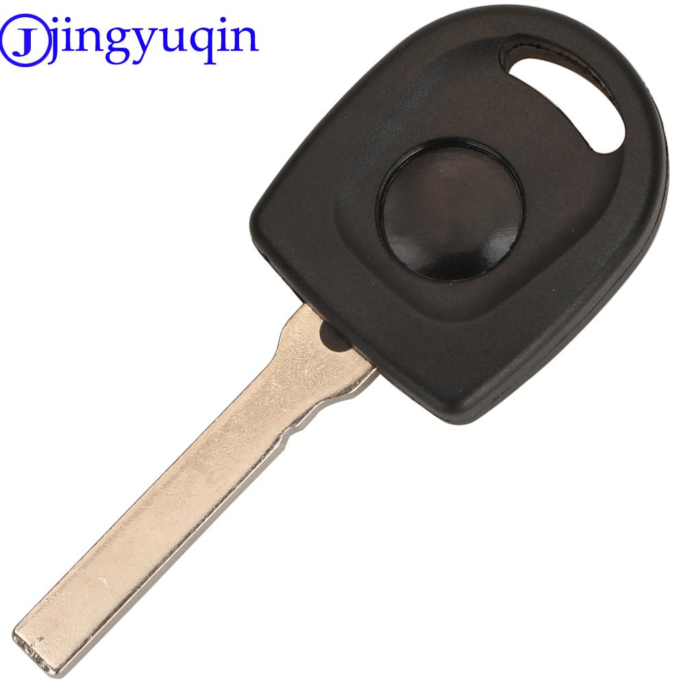 Jingyuqin ID48 Chip Uncut Blade HU66 Hu162t Blade Car Key Blank Case For VW Volkswagen Passat Transponder Key Shell