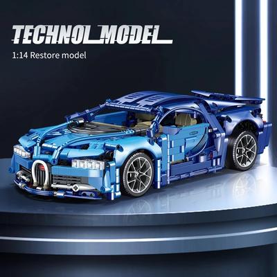 1:14 Auto tecniche Super Speed ​​Sports Car Model Building Blocks Veicolo da corsa assemblare mattoni Bambini Giocattolo per bambini Per ragazzi adulti Regali