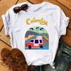 Colombia Top Unisex Tshirt Japanese Designer Style Short Sleeve Female Trendy Aesthetic Y2k Streetwear
