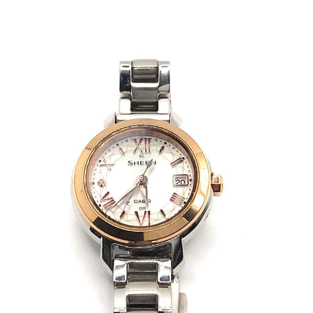 Used CASIO Casio SHEEN WAVE CEPTOR solar men's watch
