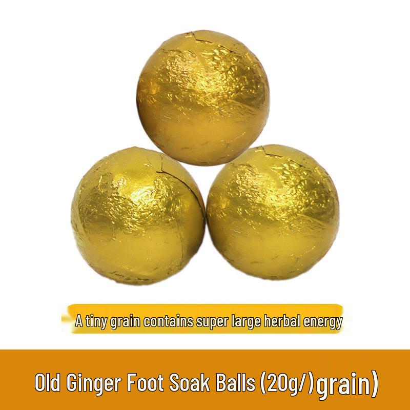 Sweat-Inducing Herbal Foot Soak Balls with Mugwort, Safflower, and Ginger Essential Oils - Instant Dissolving Bath Salt Balls