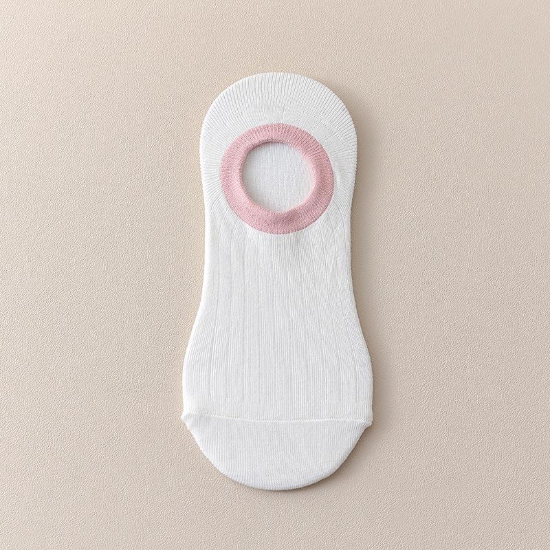 Women's Summer Thin Cotton Anti Bacterial Non Slip Non Drop Heel Shallow Mouth Invisible Socks