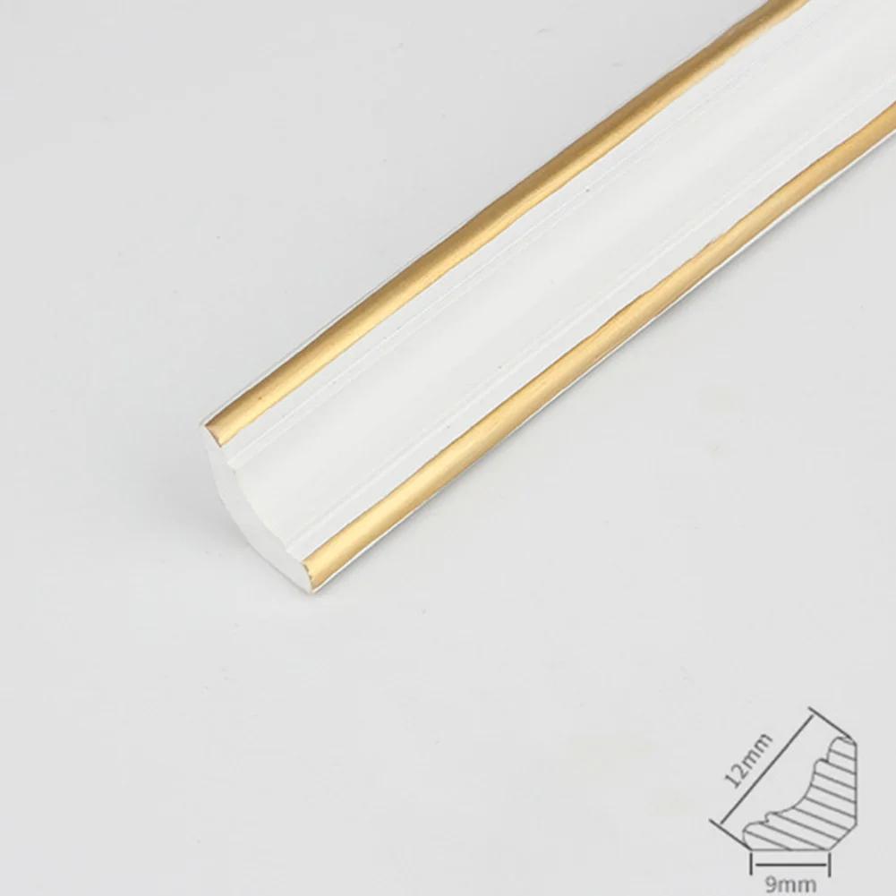 Linea di Bordo Parete Autoadesiva da 1 Metro Striscia Decorativa Battiscopa Bordo Piastrelle Linea Vita Adesivi Murali 3D Angolo Decorazione Parete Casa