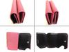 Authentic BALENCIAGA Glitter Pink Leather Trifold Cash Mini Wallet Purse #b183 Open box