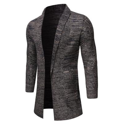 2025 Autum Fashion Men Knitted V Neck Cardigan Men Turn Down Collar Knitted Sweaters Men Solid Color Sweatercoats