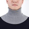 Fashion Men Winter Wool Knit Neck Guard Pullover Fake Collar Scarf Unisex Solid Color Elastic Thicken Cycling Windproof Snood P9