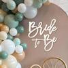 Bride To Be Sign - White Felt Letters Bridal Shower Sign for Backdrop Bride To Be Sign Letters for Balloon Arch Photo Props Bachelorette Engagement