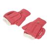 2 PCS USB Heated Gloves Double Sided Heating Knitted Gloves Temperature Adjustable Thermal Gloves Rose Red