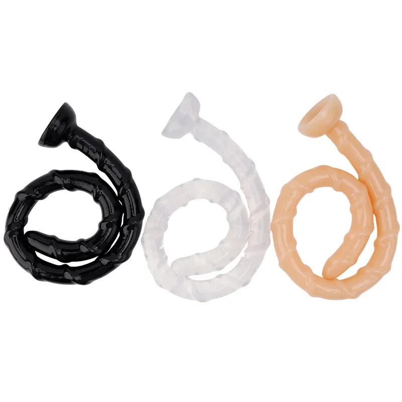 1PC 47cm Super langer Analplug Dildo aus weichem Silikon Butt Plug für weiblich männlich Homosexuell Masturbation Analsex Spielzeug Anus Dilatator Expander