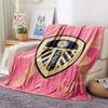 1pz Coperta in Flanella con Fantasia Leeds United Adatta a Tutte le Stagioni per Arredamento Casa Calore e Comfort Regali Regalo Festivo