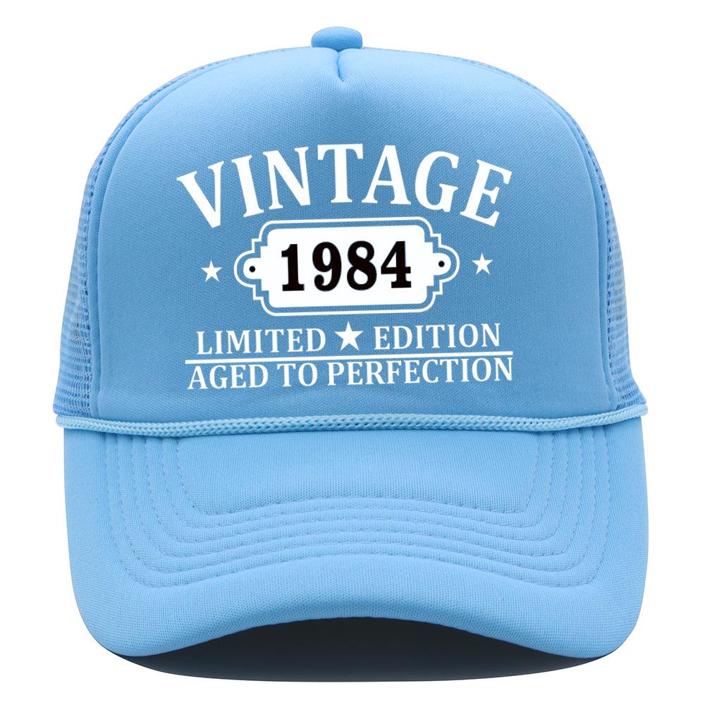 New Mesh Cap Vintage Outdoor Shade Baseball Cap European and American Hip Hop Men's and Women's Printed Truck Hat