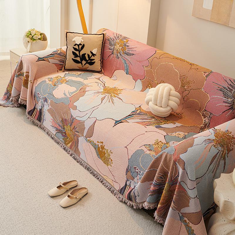 Bohemian Sofa Cushion Modern Living Room Printed Sofa Towel Four Season Universal Scratch Sofa Cover Nap Blanket Cape for Sofa