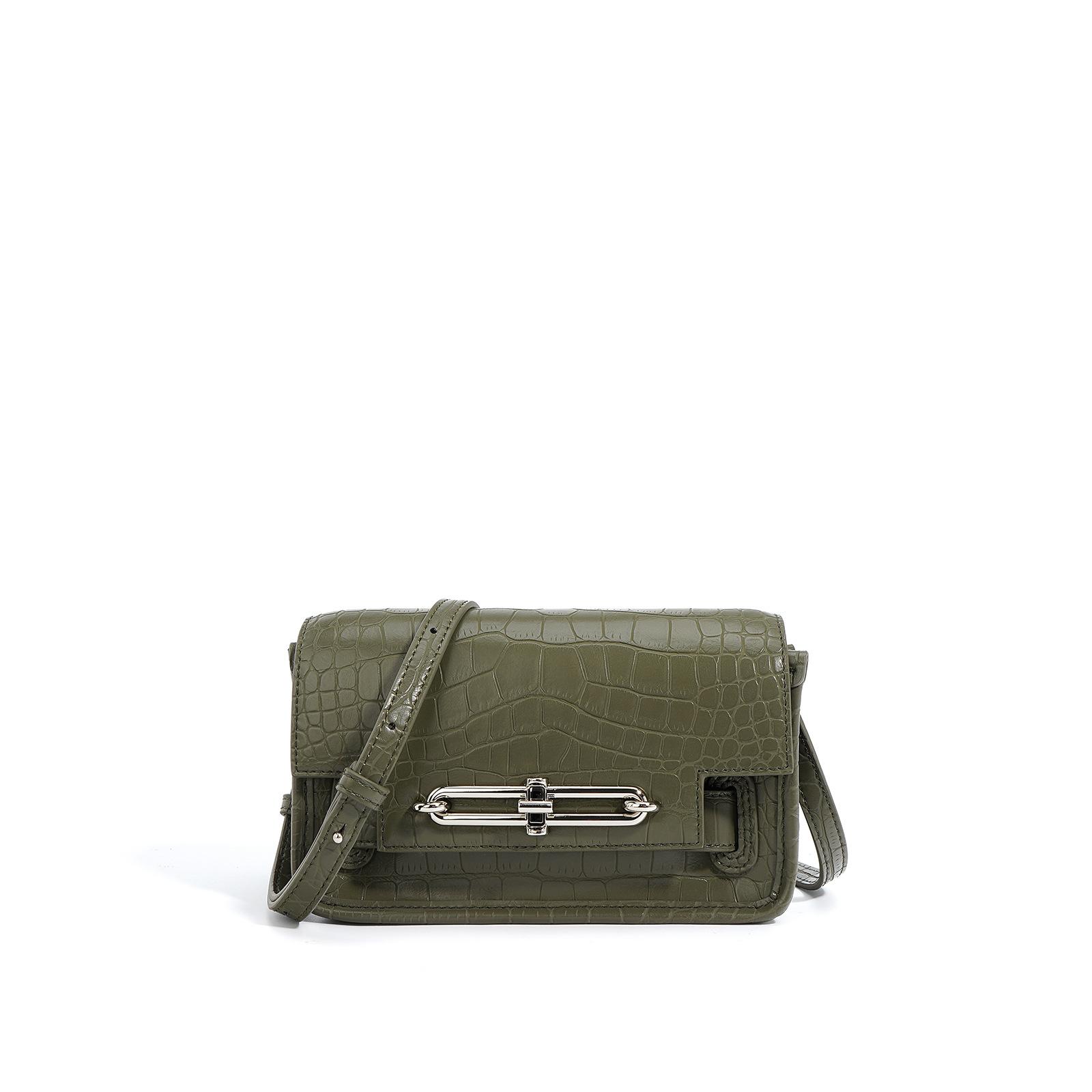 

New Small Square Bag, High-end Lock, Fashionable and Versatile Single Shoulder Messenger Exquisite Small Bag