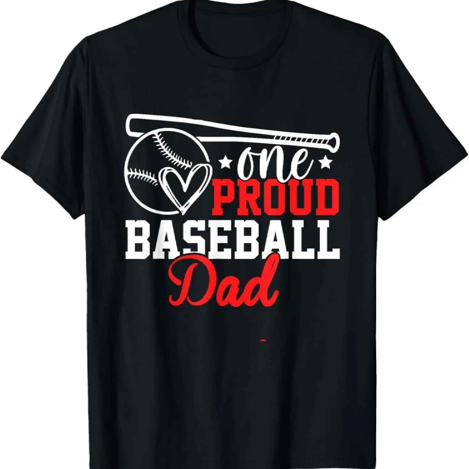 

Awesome One Proud Baseball Dad T-Shirt XXXXXL чорний