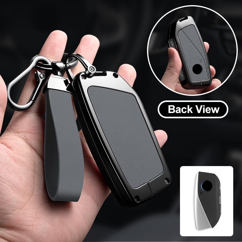 Zinc Alloy Car Key Case Cover For Bmw X1 U11 X7 G07 Xm G09 I7 7 Series G70 Lci Ix I20 U06 G81 M3 Protector Accessaries