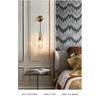 Nordic  Creative Living Room Crystal Wall Lamp Fashion Modern Minimalist Model Bedside Copper Wall Lamp Bedroom Corridor