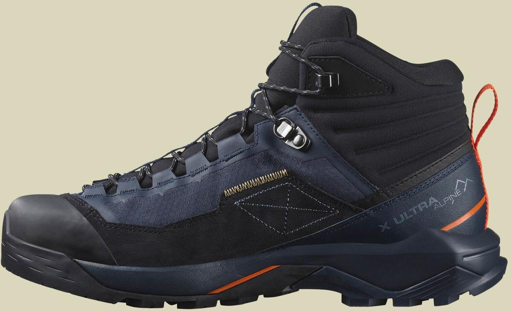 Hiking Shoes Salomon X Ultra Alpine Mid Gore-tex Blue Nights/black/red Orange