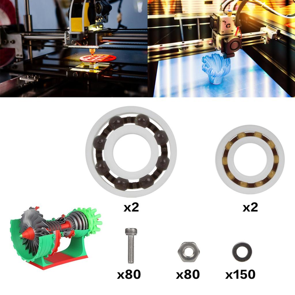 3D Printed Model Kit Aviation Engine 3D Printable Jet Engine Kit Collection Model Component for Home Decor and Education