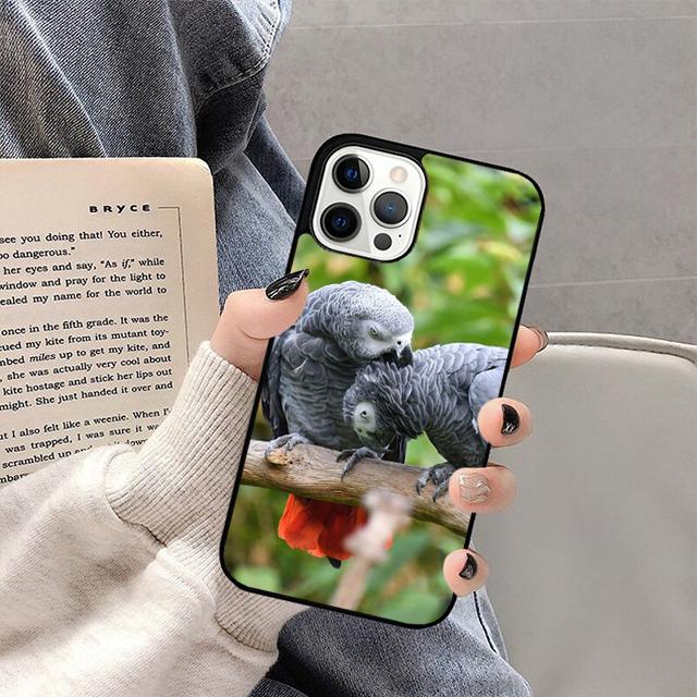 African Grey Parrot Phone Case For iPhone 17 Air 16 15 14 13 12 Pro Max Plus Max Cover Shell coque