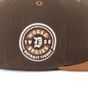 New Era 59FIFTY Cap with Side MLB ONSPOTZ DET 7 DETTIGCO WS1935 WALNUT TOASTED PNT Two-Tone Patch, Exclusive, Walnut, 3/8" (5950)