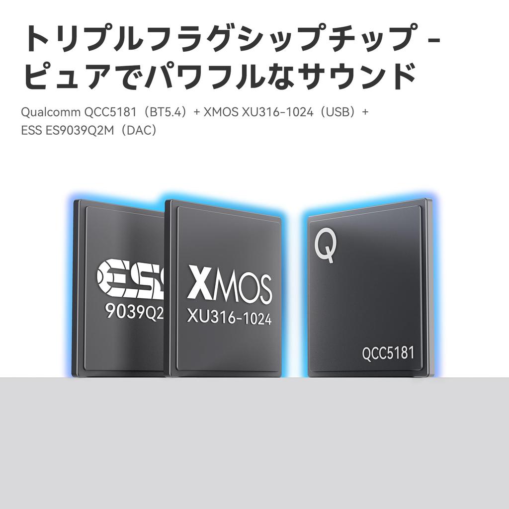 Khadas Tea Pro Portable DAC Amplifier with Magnetic Headphone ES9039Q2M DAC AMOLED Bluetooth Magnetic Compatible with to C Cable Amplifier, Chip,