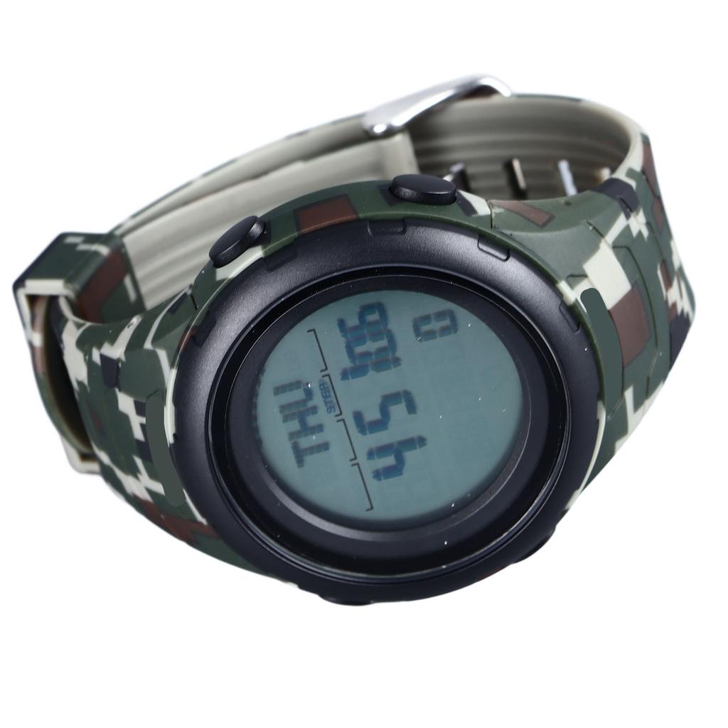 Analog Waterproof Sports Watch for Men 1 100 Second Stopwatch LED Display 12 24 Hour Format Digital Sport Watch OD