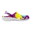 Printed Summer EVA Clogs Women Men Lightweight Breathable Slip On Garden Shoes Beach Bathroom Pool Home Slippers Casual Wear