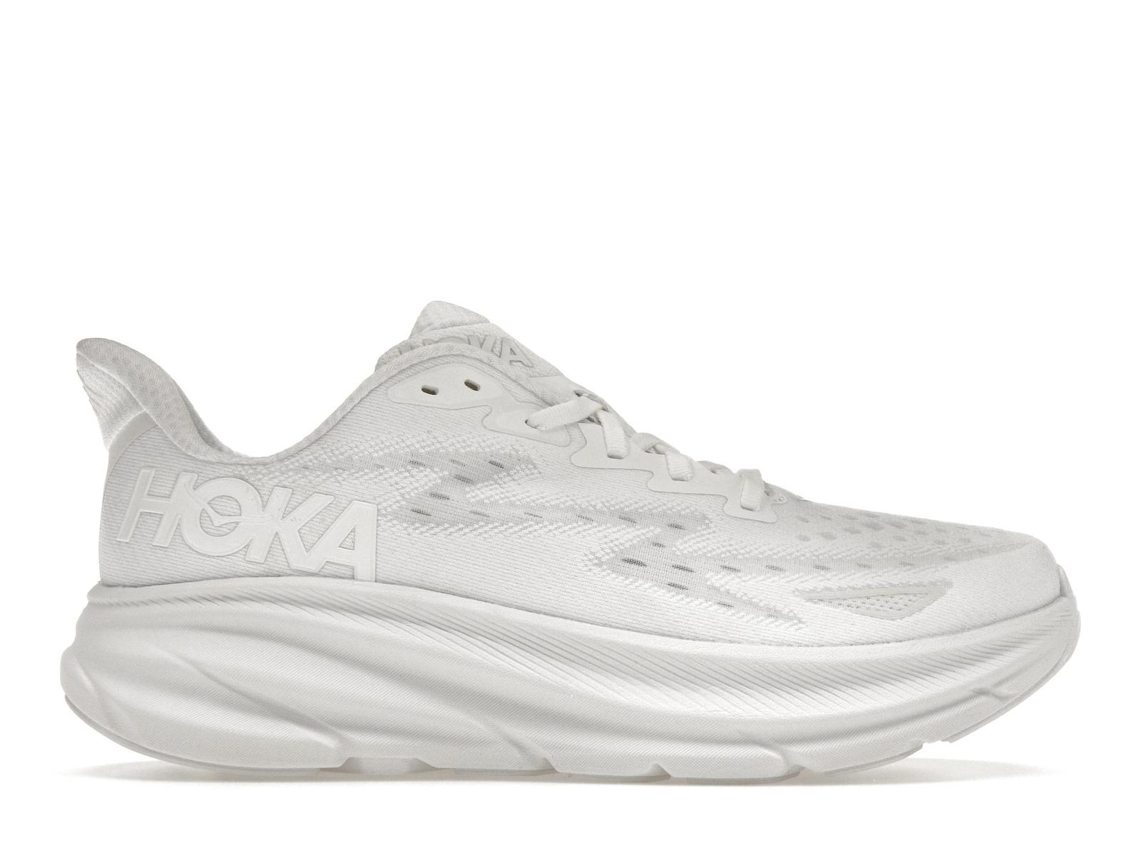 Hoka One One Clifton 9 Low Triple White - 1127895-WWH 46