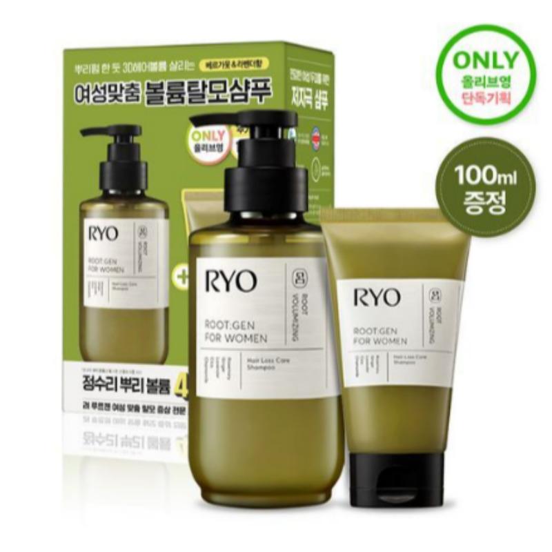 

Ryo Root:Gen Women s Hair Loss Care Shampoo Set 353ml + 100ml