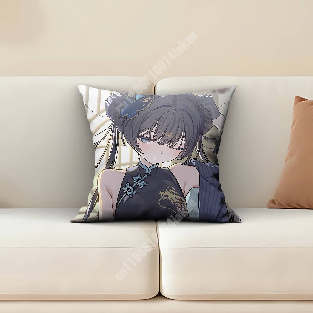 Blue Archive Ryuuge Kisaki Pillow Cover Cushion Case Sofa Couch Home Gaming Room Decoration
