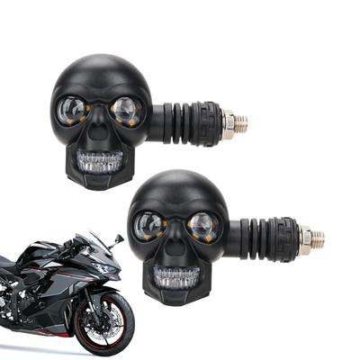 Mcnkoow Motorcycle Light, Skull Motorcycle LED Light Pod Spotlight | Screw Car Accessories Indicator