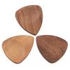 Wood Guitar Pick Holder Set 3 Pcs Wooden Guitar Picks and Storage Case for Performance