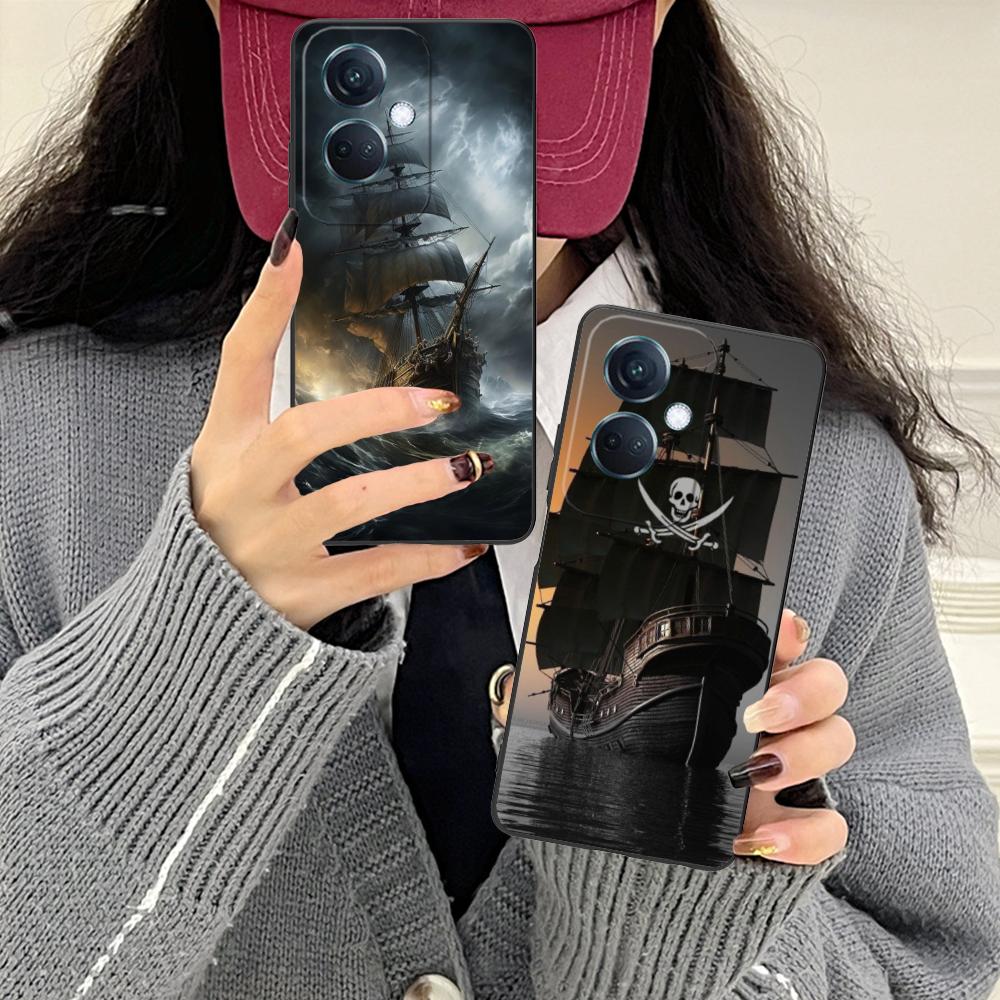 Pirate Corsair Mobile Phone Case for OPPO Reno 14 13 12 11 10 9 8 7 6 5 F T Pro 5G Colorful Printing Cover Smartphone Cover