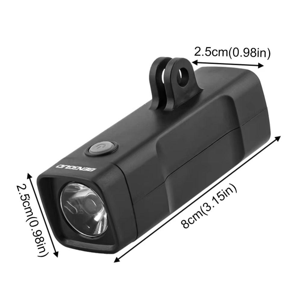 LED Bicycle Lamp USB Flashlight Portable Bike Headlight  for Outdoor Riding