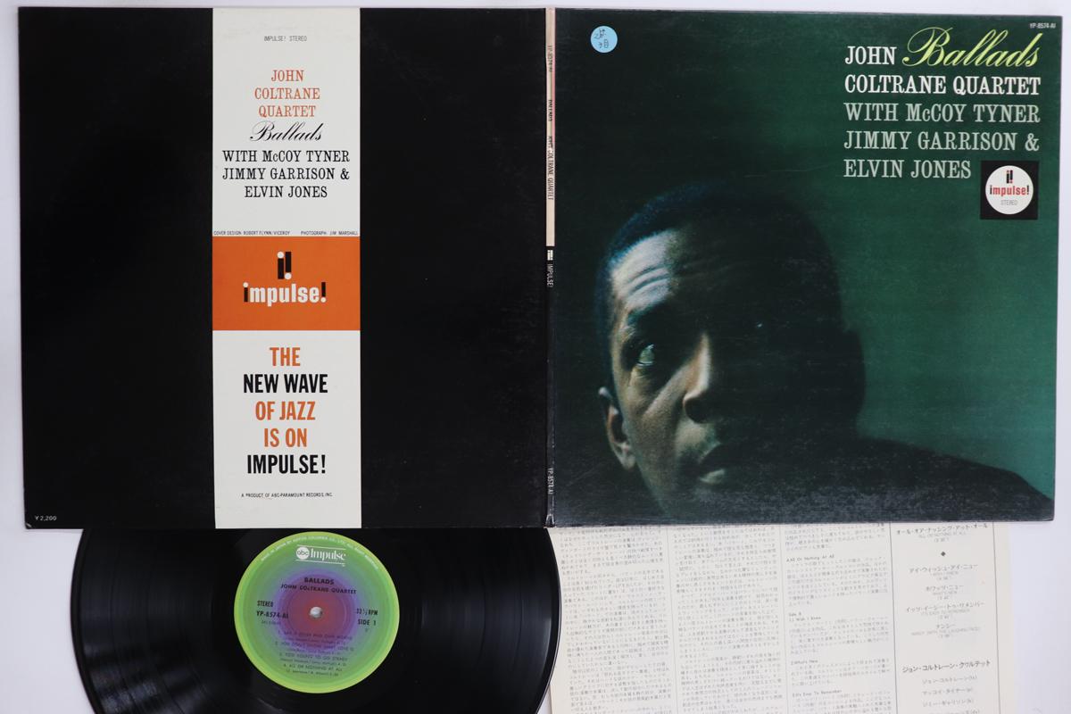 LP Record JOHN COLTRANE Ballads YP8574AI ABC IMPULSE 1976 Japan Jazz Used
