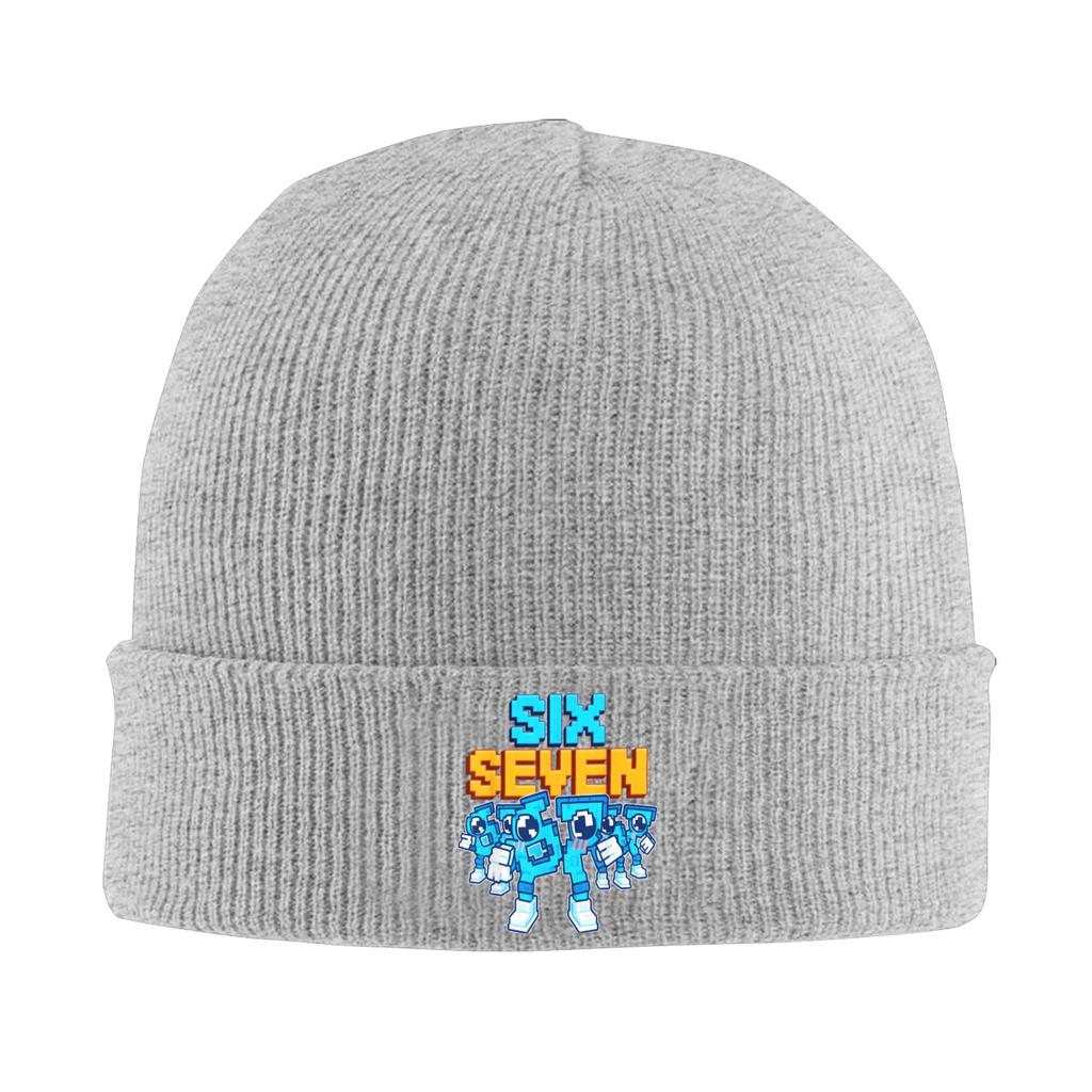 67 Six Seven Funny Italian Brainrot Gaming Meme Bonnet Hats Beanie Hats Autumn Winter Custom Knit Hat Unisex Unisex Head Wrap Cap