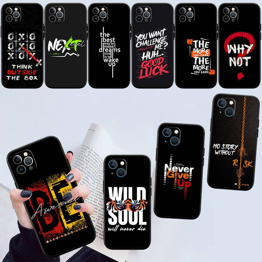 Inspirational Quote Text Case for Samsung Note 20 10 S25 Plus Ultra Lite FE M20 M21 M30 M31 M51 A11 A26 A51 A52 A53 A56 A70 A71 A72 A73