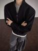 Men's Luxury Half-Zip Stand Collar Hoodie - Cozy, Versatile Pullover for Spring/Autumn.