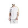 Adidas Striped Print Crew Neck Short Sleeve Retro T-Shirt Men Tops White HY0605