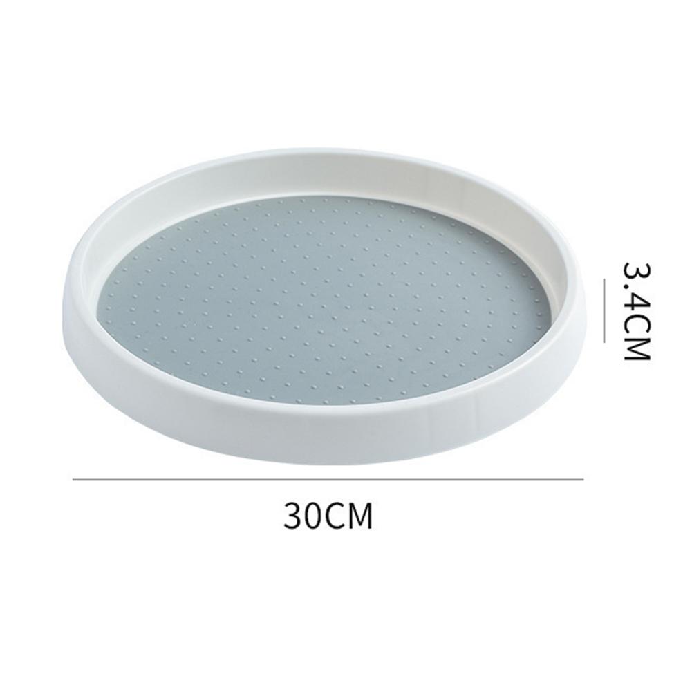 For Round Shelf Lazy Susan For Kitchen For Bathroom White 360-degree Rotation Non-skid Coating Space-saving Design