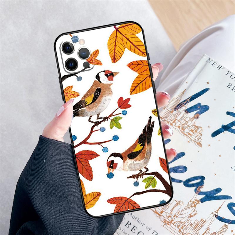European Goldfinch Phone Case For iPhone 14 15 16 Pro Max 12 13 Mini 11 Pro Max XR 15 16 Plus 16e Cover Coque