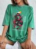 Tokyo Japan Dragon Cotton Washed TShirts Womens Summer Oversized Tops ONeck Comfortable Short Sleeve T Shirt Basic Clothes
