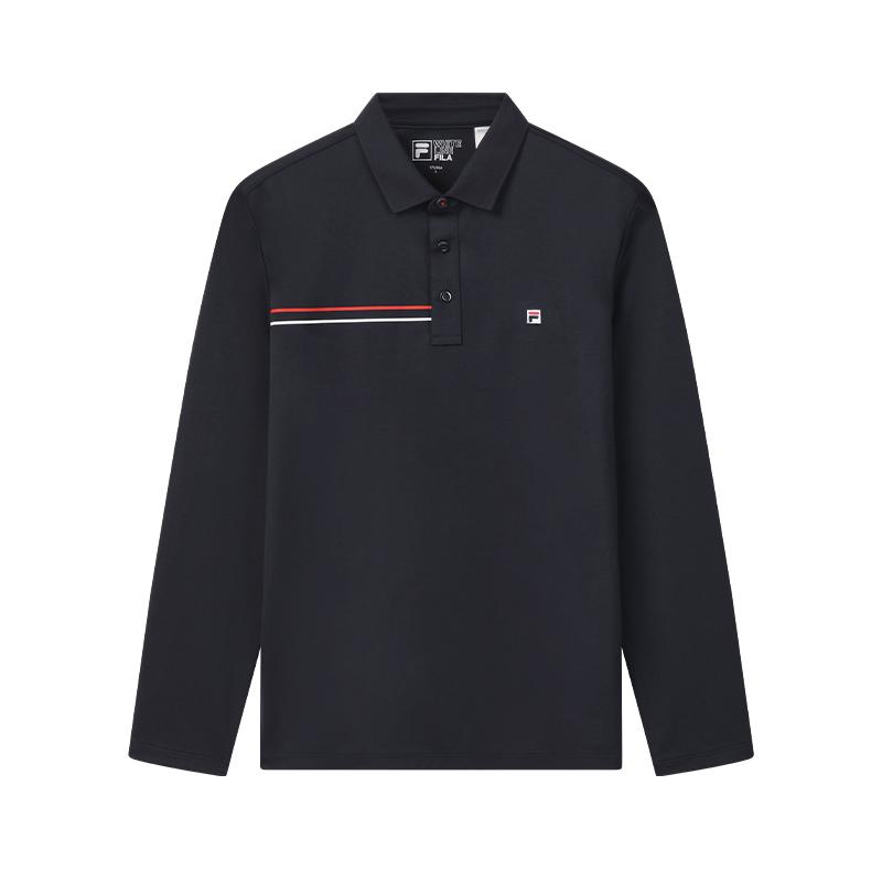 FILA Heritage Cool Touch Minimalist Fashion Versatile Comfortable Polo Shirt Men tops F61M618296ANV L