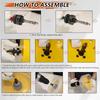 A96I-6-19/64 Hole Saw For Recessed Lights,Hole Saw Dust Bowl For Recessed Lighting 6In Include 3/8In Hex Shank&SDS Plus Arbor