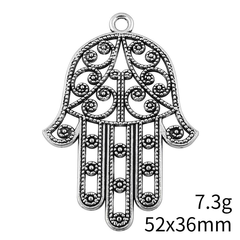 NewArrivals Charms For Necklace Hamsa Hand Talisman Amulet Charms Pendant Biz Phone Pendant
