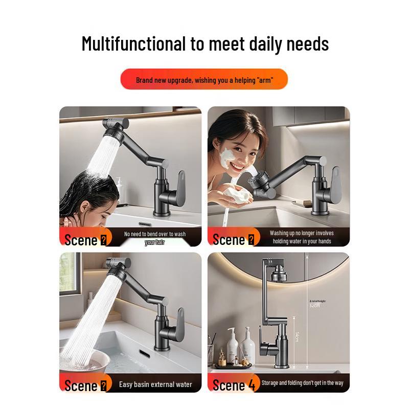TLXT Robotic Arm Style Basin Faucet
