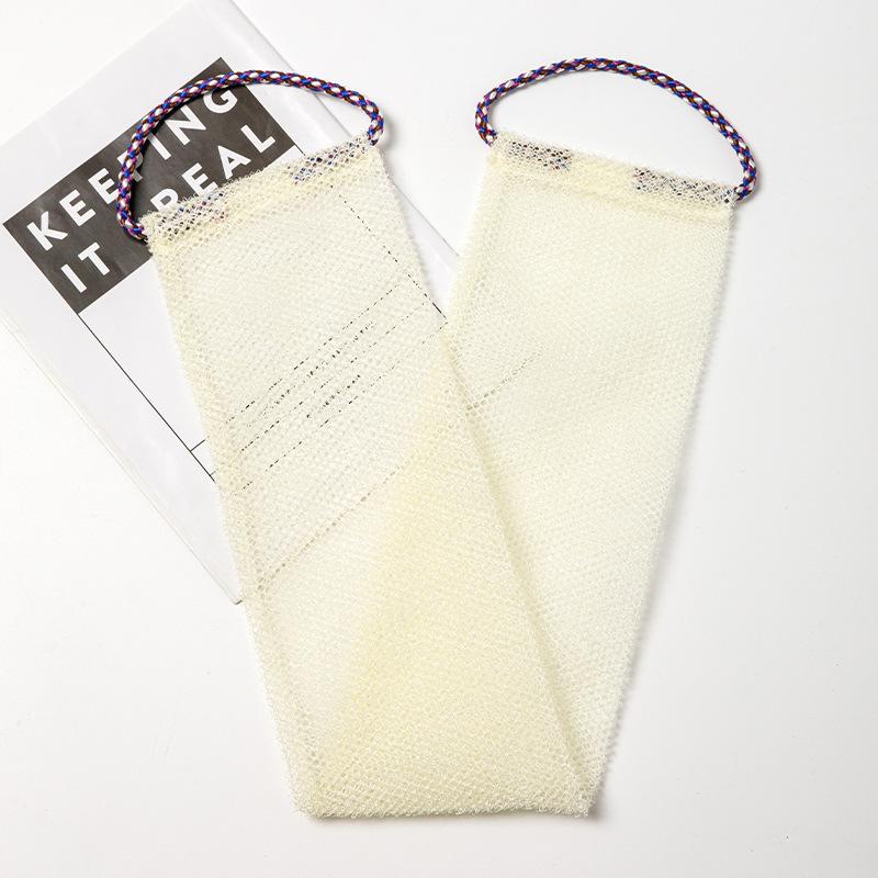 1ks Africká síťová koupelová houba 14x77cm Africká síť Dlouhá koupelová síť Houba Exfoliační sprchový tělový mycí prostředek Mycí prostředek na záda Zjemňovač pokožky